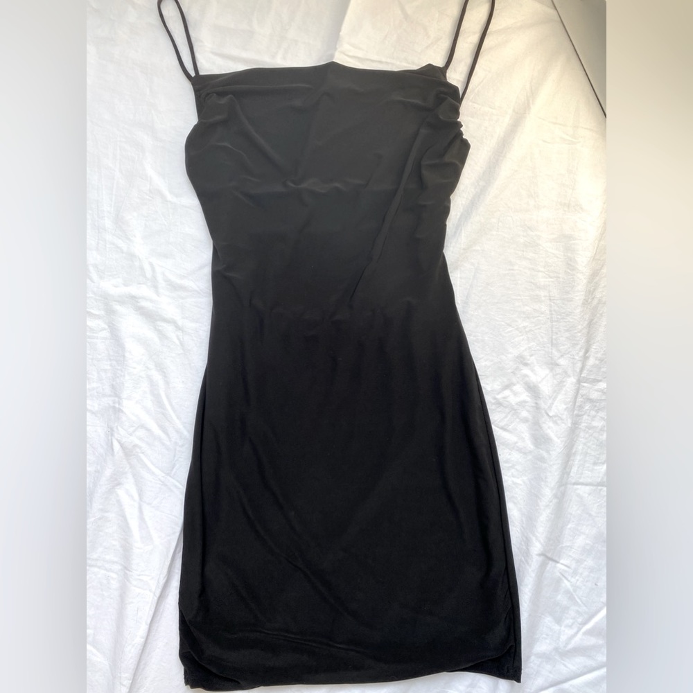 Black mini dress